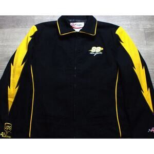 Vintage Dale Jarrett #88 UPS Racing Jacket Chase Authentics Womens XL NASCAR